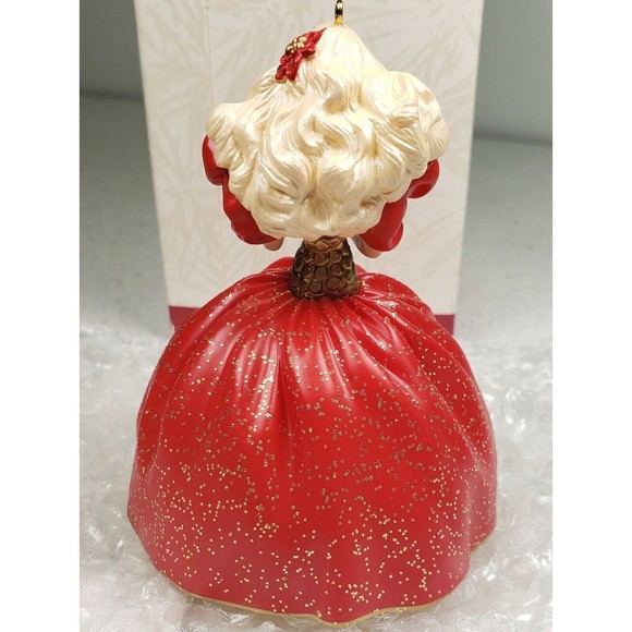 Hallmark Keepsake Ornament Holiday Barbie 1993 Collector's Series Red Dress - Picture 3 of 9